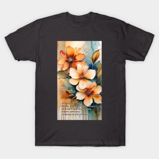 Beauty Blooms, a Tanka T-Shirt